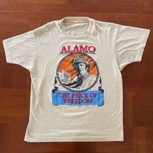 80s vintage american history the alamo single stitched tee davy crockett 1988